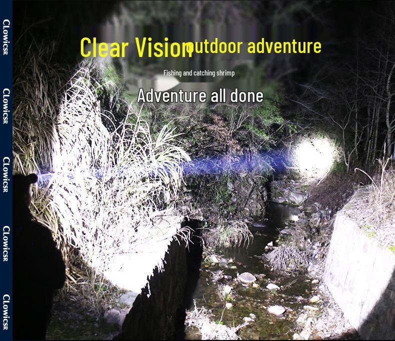 Rechargeable High Power Headlamp: Super Bright White Laser with Long Battery Life and Durability for Outdoor and Mining Use.