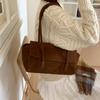 Elegant Suede Tote Bag for Women – Classic Top Handle Handbag with Structured Design and Minimalist Style