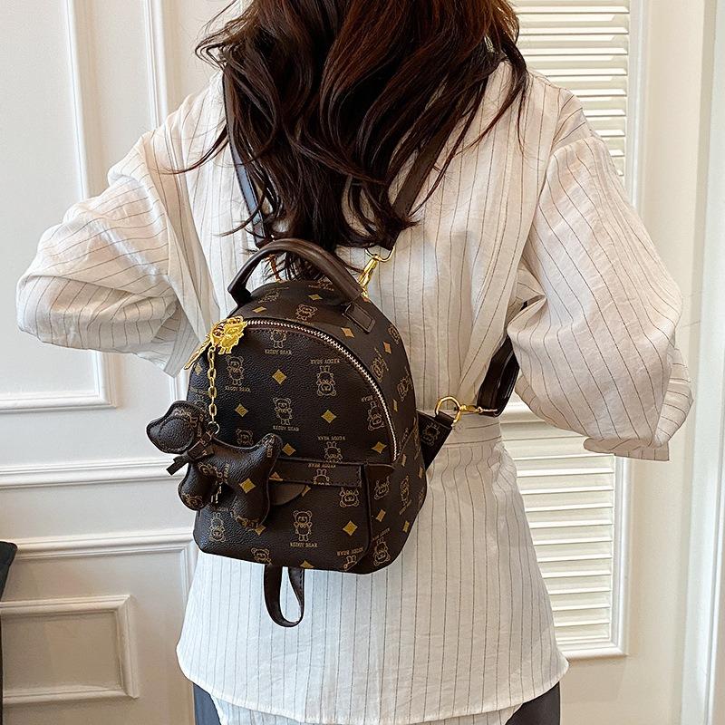 Premium Sense Backpack Women's Casual Fashion Niche Design Student Class Schoolbag Street Trend Small Backpack