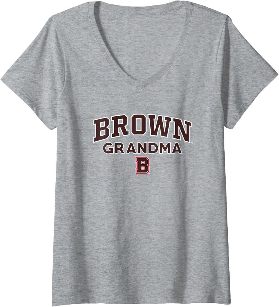 Womens Brown University Bears Grandma V-Neck T-ShirtTRENDIN wbr/ G Unisex T-Shirt XXXL