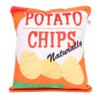 Potato Chips Plush Dog Toy Built In Rattling Paper Bite Resistant Squeaky Snack Bag Dog Toy for Puppy Potato Chip Orange