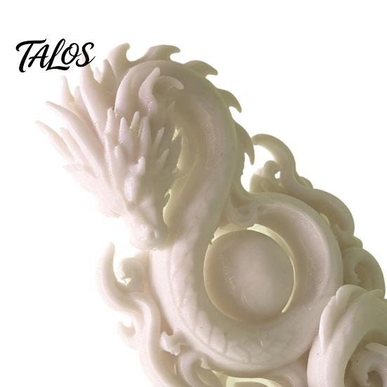 3D Printed Dragon Ornament Chinese Statue, Compact Figurine, Fine Detail Small Statue 8cm Carving Design, Creative for Office Desk Decor Unique