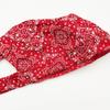 Trifong Bandana Cap Red Cotton Paisley Pirate Hat Quick Dry Sweat Wicking Breathable Summer UV Protection Doo Rag Inner Cap Bicycle Helmet Anti-UV