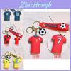 Lebhafter Fußballstar Schlüsselanhänger Silikon Schlüsselzubehör Perfektes Geschenk für Freunde