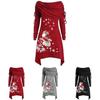 Festive Women's Santa Claus Sweater Jumper With Soft Material For Christmas Celebrations