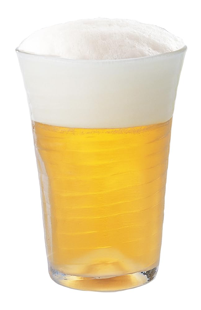 

Toyo Sasaki Glass Beer Glass Foaming Glass Mountain Beer Glass 350ml Set of 48 Made in Japan Dishwasher Safe Glass Cup Glass Cup Commercial Glass