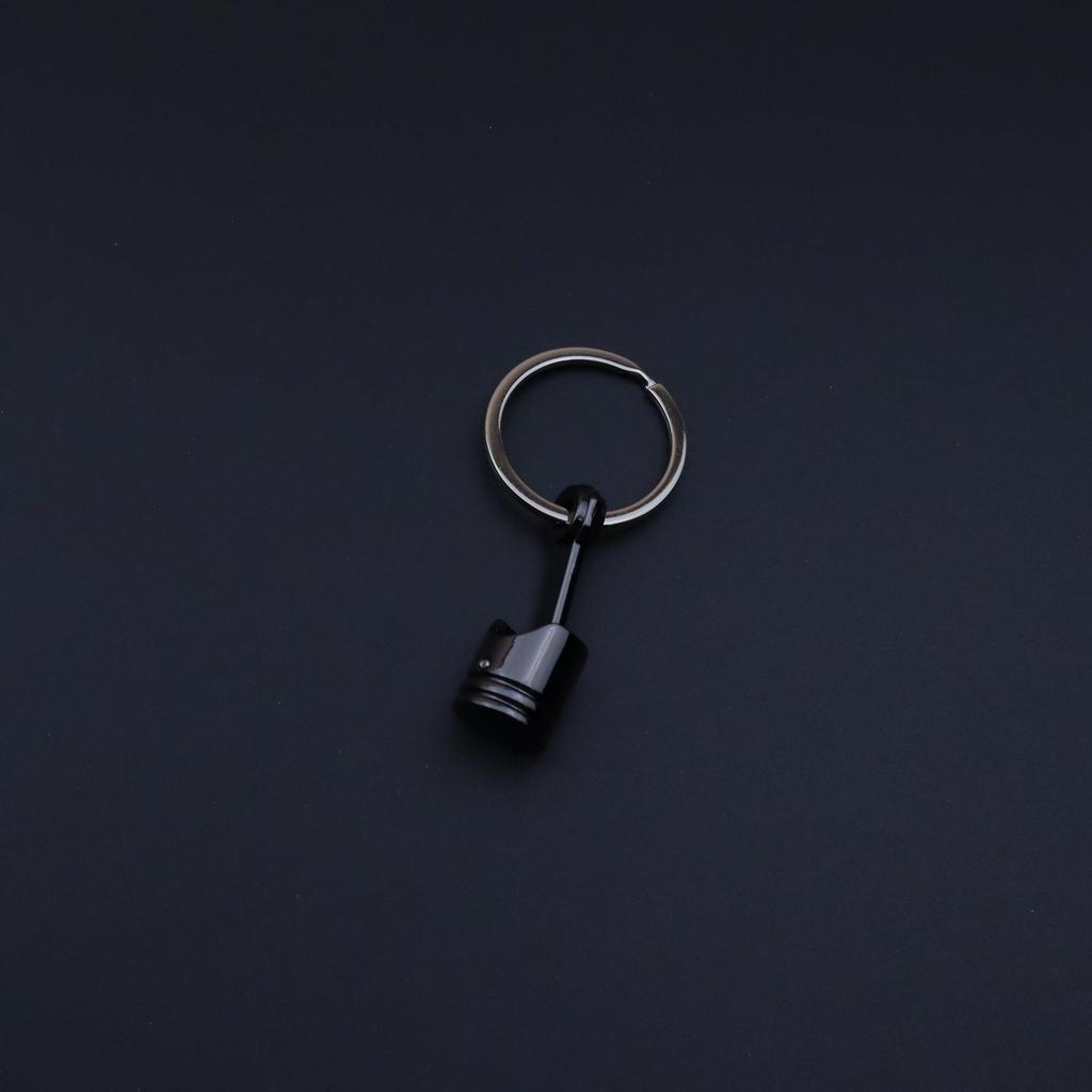 Ratchet Wrench & Piston Keychain: Car and Motorcycle Wheel Hub Modification Gift