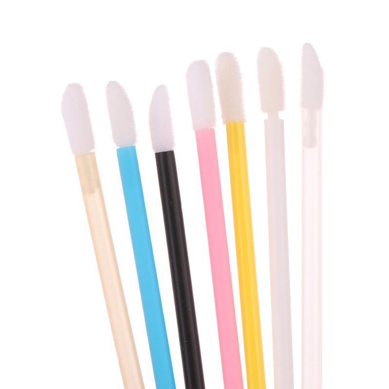50Pcs Disposable Makeup Brush Kit Mascara Wand Spoolies Lipstick Lip Gloss Applicator For Eyebrow Eyelash Extension