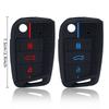 For VW Golf 7 GTI POLO T-Cross Touran Tiguan Skoda Octavia Rapid Kodiaq Fabia Seat Ibiza Leon Car Key Case Cover Remote Fob