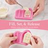 2pcs Flexible Fondant Mold Silicone Silicone Baking Mould Fondant Decorating Mold  Baking Chocolates