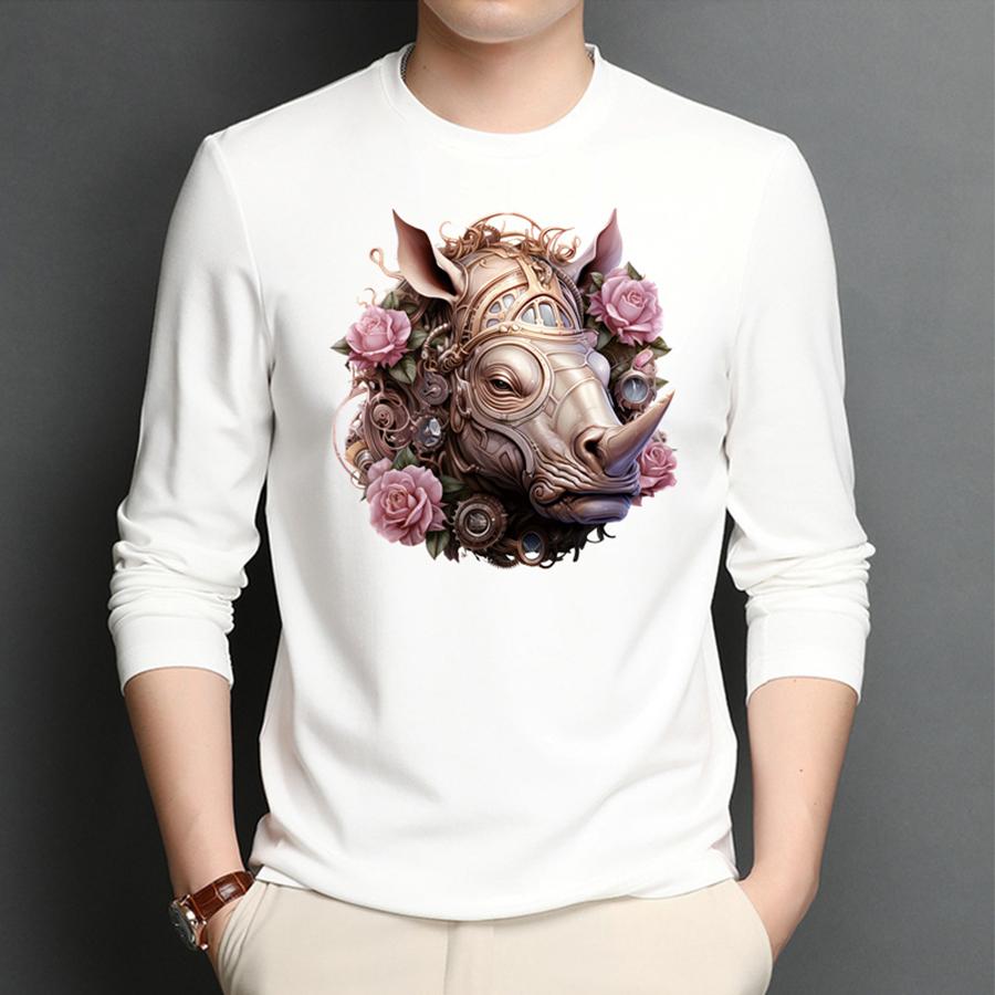 Heat-Adhesive Clothing Parches Decals Diy Hoodies Clothes Stickers Heat Transfer Parches Ropa Patch Iron Animals Flowers