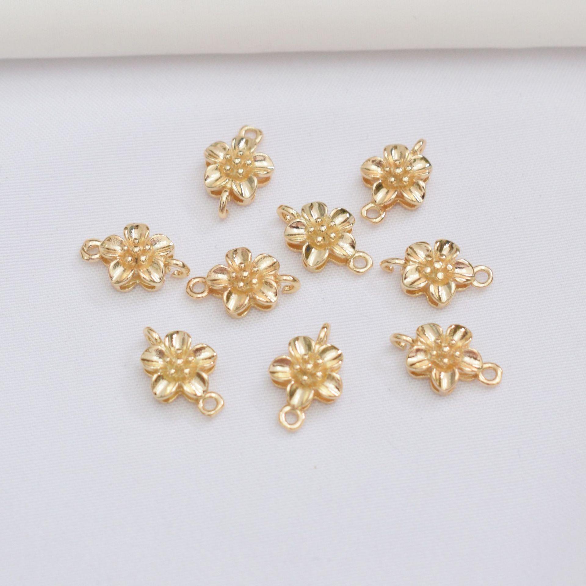 

10 шт. Цветная сумка 14K Gold Ear Hook Пустой держатель Work In Progress Accessories Pattern Diy Handmade Material