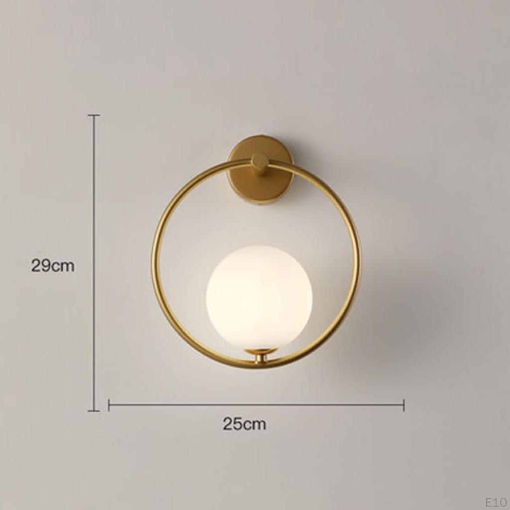 Mid Wall Sconces Lamp Luminaire with G9 Bulb Lighting Glass Shade Fixtures Hallway Indoor