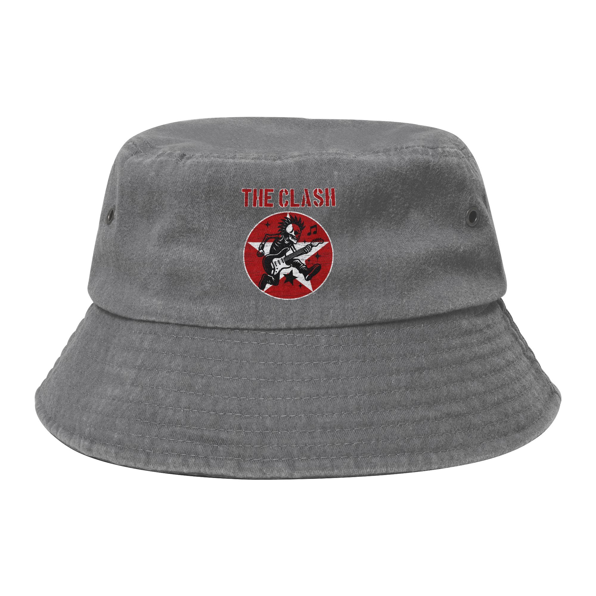 Hip Hop The Clash Band Bucket Hat Women Lightweight Camping FisherUnisex Hat Bob Hat One Size
