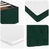 Ottoman Bed with Mattress Dark Green 160x200 Cm Velvet