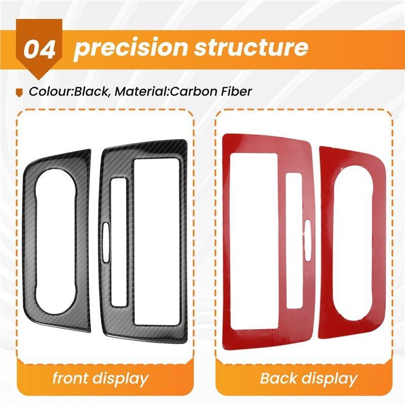 Car Interior Central Console Air Condition Multimedia Adjust Control Panel Cover Trim For Mercedes-For Benz GLE W166 2015-2018