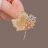 Diamond Butterfly Versatile Simple Brooch Flower Anti-light Pin Clothing Accessories Corsage