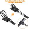 50 Packs Zip Tie Adhesive Mounts - Self-Adhesive Cable Clips Fasteners Cable Wire Clips - Cable Straps Tie Clamp Organizer - Cable Clamp Base Holders