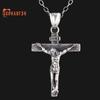 Men Necklace Jesus Cross Dangle Anti Rust Stainless Steel Jesus Pendant Necklace Jewelry for Party
