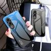 For Oppo A5 5G Case Anti-Scratch Tempered Glass+PC+TPU Phone Cover