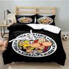 Asterix Freunde 3-teiliges Bettwäsche-Set, Enthält 1 Bettbezug und 2 Kissenbezüge, Perfektes Geschenk für Weihnachten, Ideal für Schlafzimmer, Wohnheim