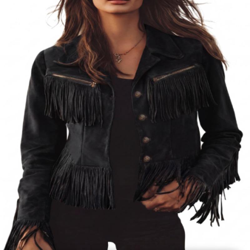 Autumn Women`s Brown Vintage Tassel Imitation