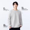 MINISO Men's Waffle Knit Long Sleeve T-Shirt