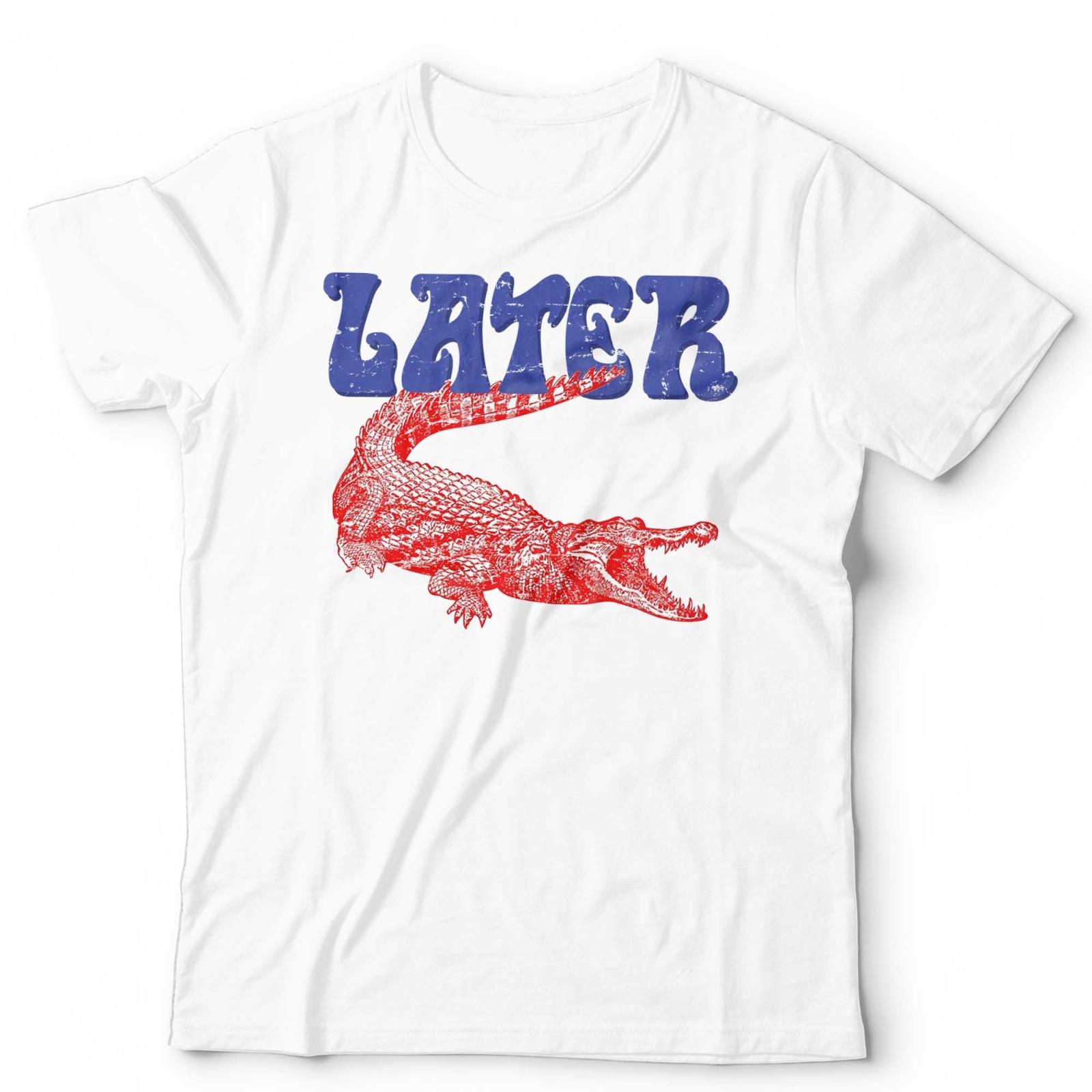 Funny Alligator Shirt Later Gator Retro Vintage Animal Graphic Tee Unisex & Kids S разноцветный