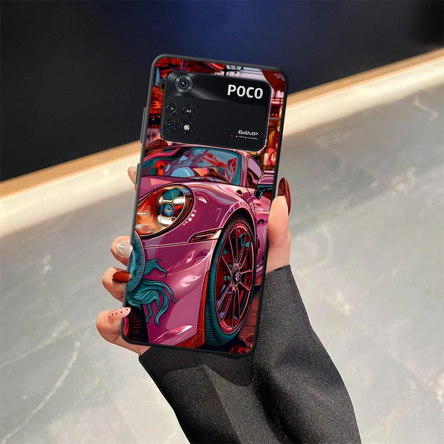 Cool Car Case for Xiaomi Poco F8 M3 M4 M7 F3 C75 C61 F1 M5 X3 X4 X5 X7 Pro C50 C71 Funda Phone Cover