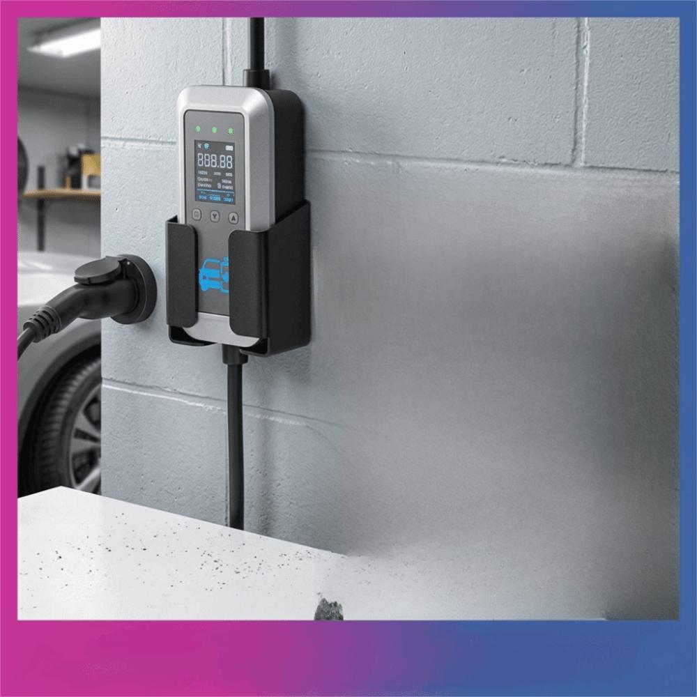 Wall Mount Charger Holder Aluminum Alloy Charging Box Organizer Storage Bracket Home Garage