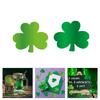 Balení 50 ks rostlinných samolepek na Den svatého Patrika, samolepka se čtyřlístkem, textura papíru, nástěnná samolepka, vhodné pro irské party dekorace