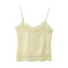 Spring 2026 Women's Silk Satin Camisole & Button Decor Shorts Set - European & American Style