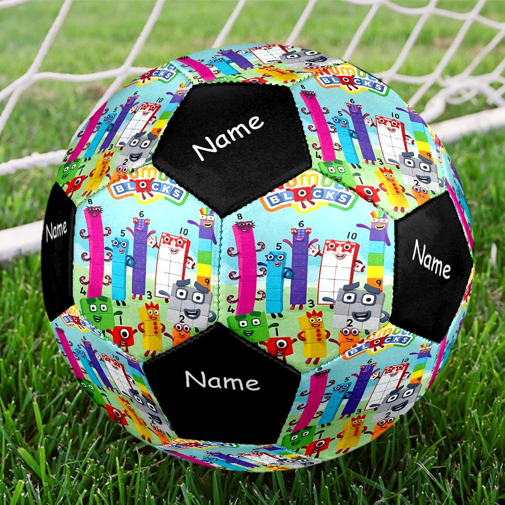 Custom Name Numberblocks Theme Size 5 Soccer Ball, Suitable for Both Indoor and Outdoor Matches, a Gift Suitable for Everyone.