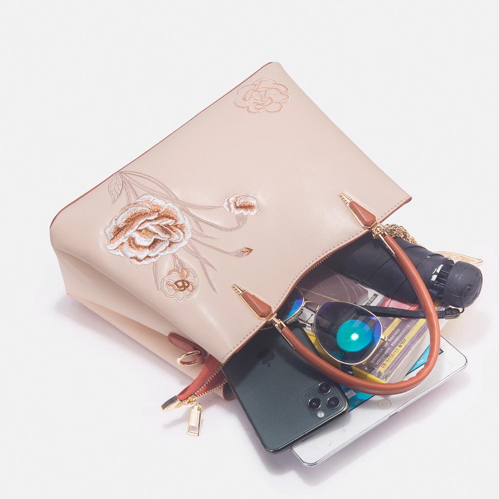 New Chinese Style National Style Embroidery Mother'S Day Gift Bag Light Luxury Brand Medium Mother Bag High-End Handbag Women