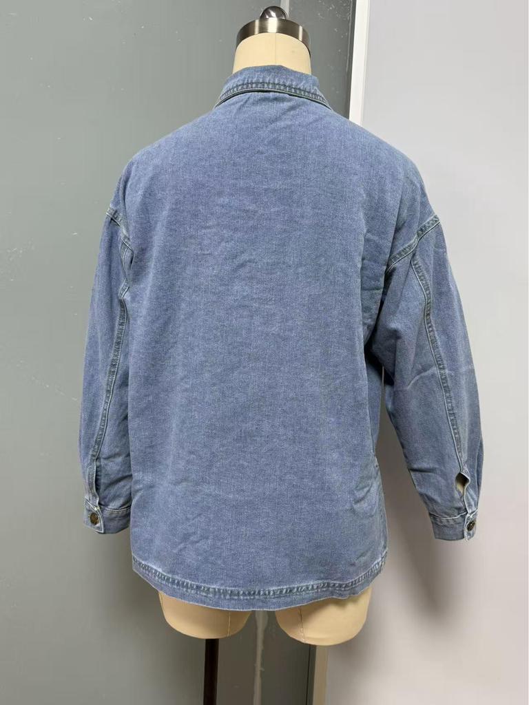 European & American Women's Spring Denim Jacket - Loose Fit