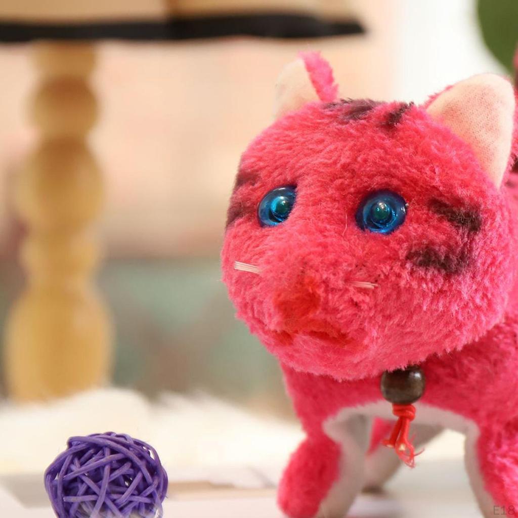 Cat Toy Interactive Educational Walking Toy, Stuffed Animals for Holiday Present Birthday Gifts