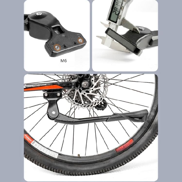 Aluminum Alloy Side Rear Parking Rack Road Bike Kickstand Nonslip Foot Brace Adjustable Side Rear Parking Rack