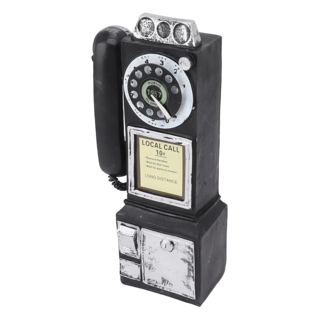 Decorative Phone Model Fashionable Classic Vintage Exquisite Resin Telephone Model Decoration for