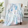 Sea Turtle Throw Blanket Nautical Coastal Throw Blanket Gift for Turtle Lover Throw Blankets Beach Coral Reef Flannel Fleece Thr