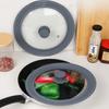 Silikonrand Runder Topfdeckel Universal Bratpfannendeckel Ersatzdeckel Küchenutensilien