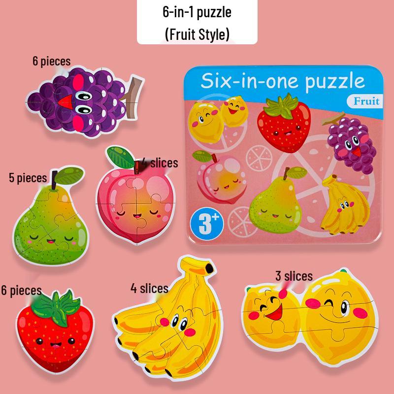 Baby & Toddler Animal Puzzle Gift Box: Educational Cognitive Matching Toy for Early Learning