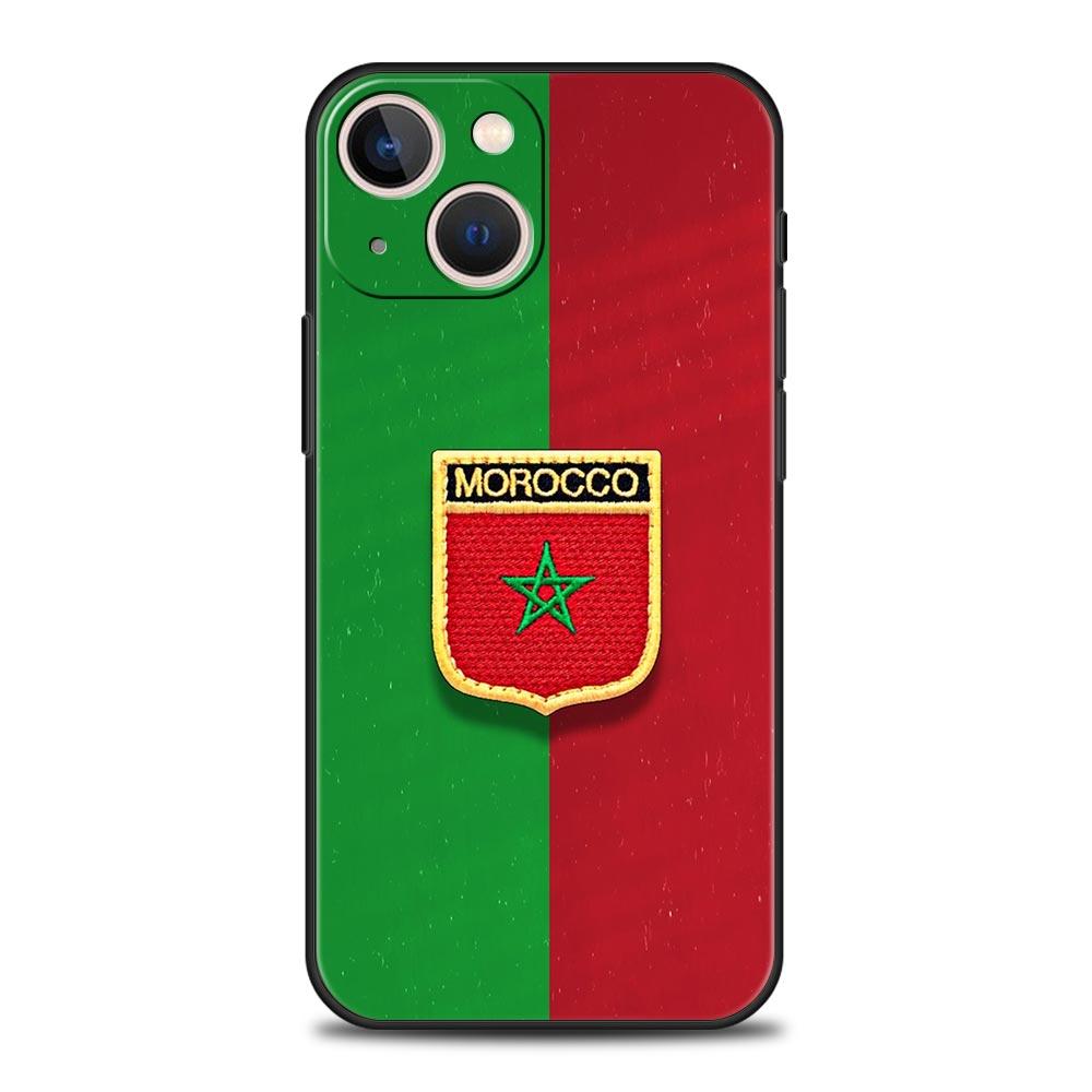 Phone Case For iPhone 16 15 14 13 12 11 Pro Max XS X XR SE 7 8 Plus Shell Moroccan Flag Morocco Passport iPhone 16e Cover