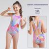 Girls' Cute One-Piece Skirted Swimsuit