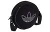 adidas Originals Trefoil Umweltfreundlich Polyester Kleine Runde Tasche, Umhängetasche, Crossbody-Tasche Regulär Damen Schwarz IT7387