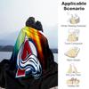 Colorado Avalanche Blanket Flannel Throw for Sofa, Travel, Camping, Livingroom, Office, Chair and Bed Soft and Warm Holiday Birthday gifts