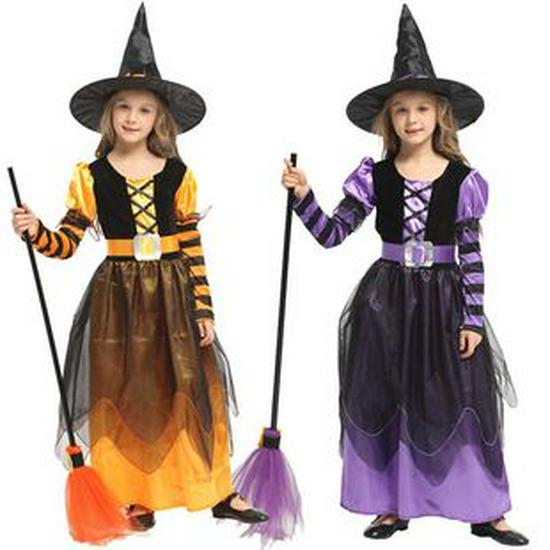 Kids' Halloween Cloak: Bat, Witch, Skeleton Stage Costumes