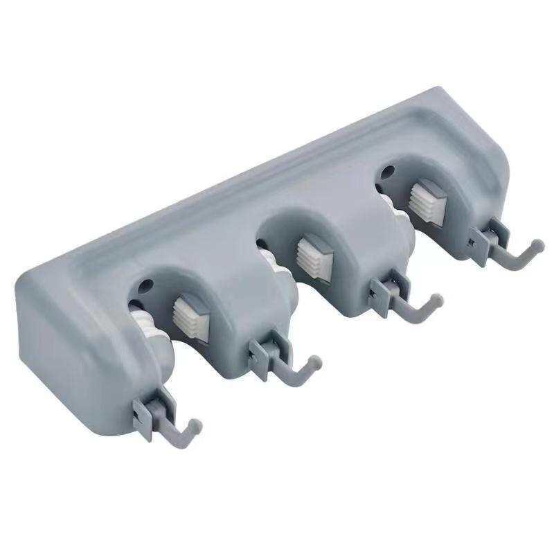 Broom and Mop Holder Wall Mount -Mop and Broom Storage Rack Wall Mounted Utility Rack