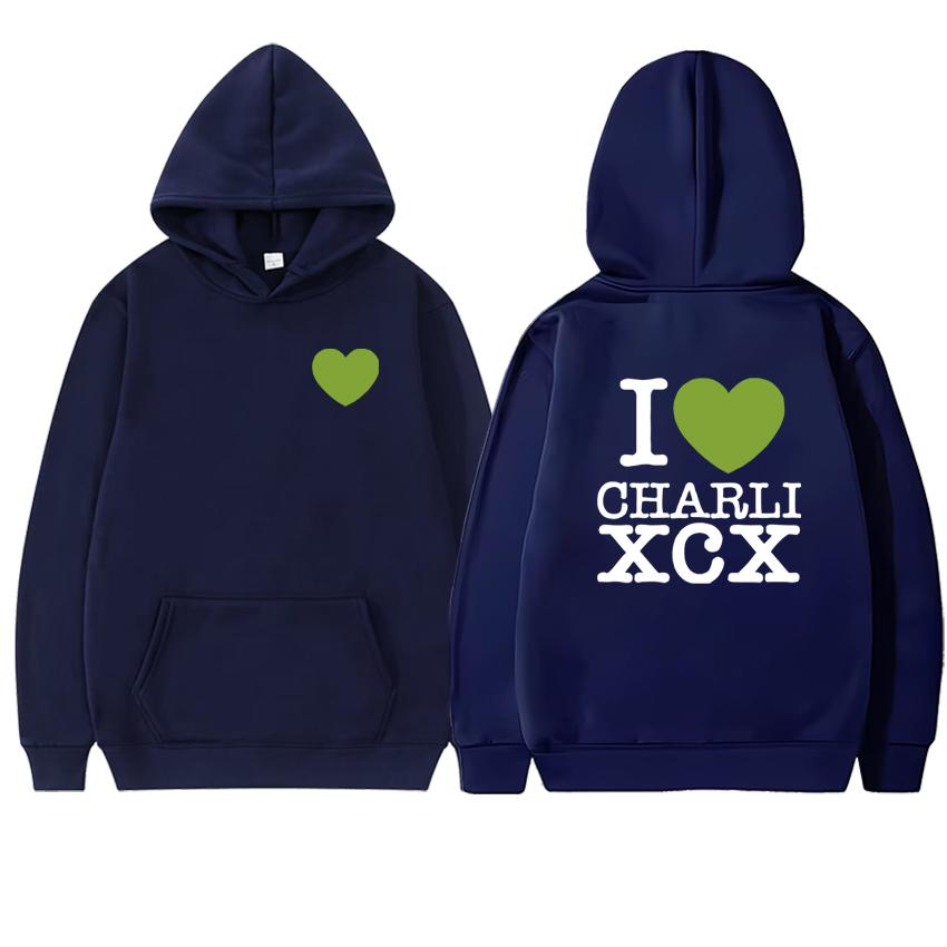 

High Quality Charli Xcx Album Double Sided Print Hoodie Fleece Men Women Long sleeve Streetwear Sweatshirt Unisex Loose Pullover 3XL