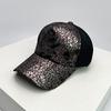New Unisex Irregular Pattern Sequin Versatile Fashion Retro Baseball Hats Travel Breathable Personal Sunshade Outdoor Mesh Caps