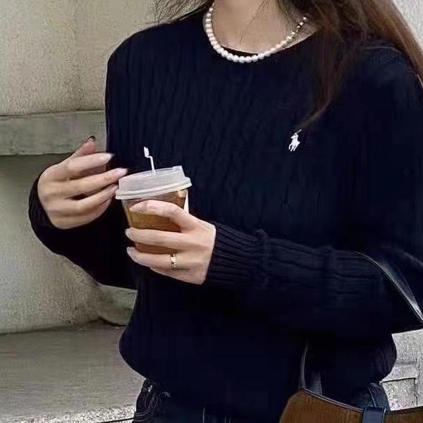 Pulover larg tricotat cu cabluri retro pentru femei - Stil coreean Toamnă/Iarnă